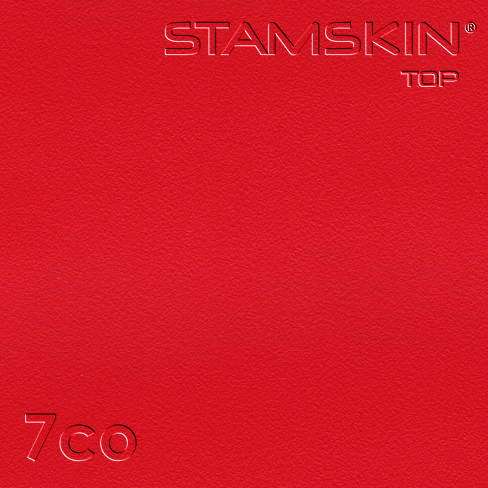 Vinyl Stamskin Top zinnoberrot