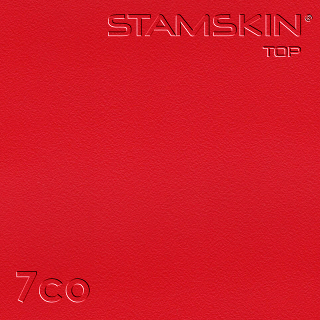 Vinyl Stamskin Top zinnoberrot
