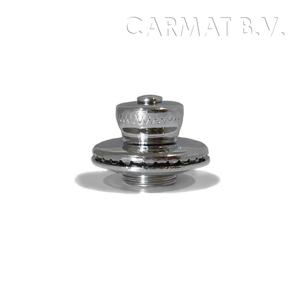 Tenax upper section with small actuating head nickel-plated