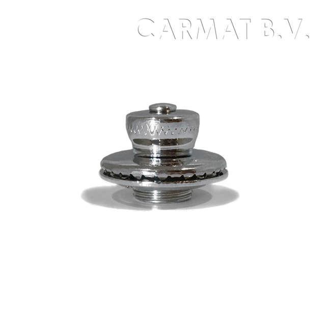 Tenax upper section with small actuating head nickel-plated