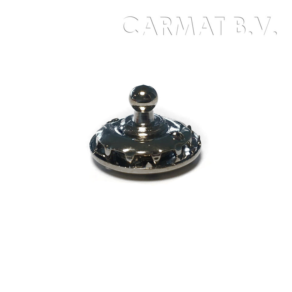 Tenax lower section with screw for cloth nickel-plated brass