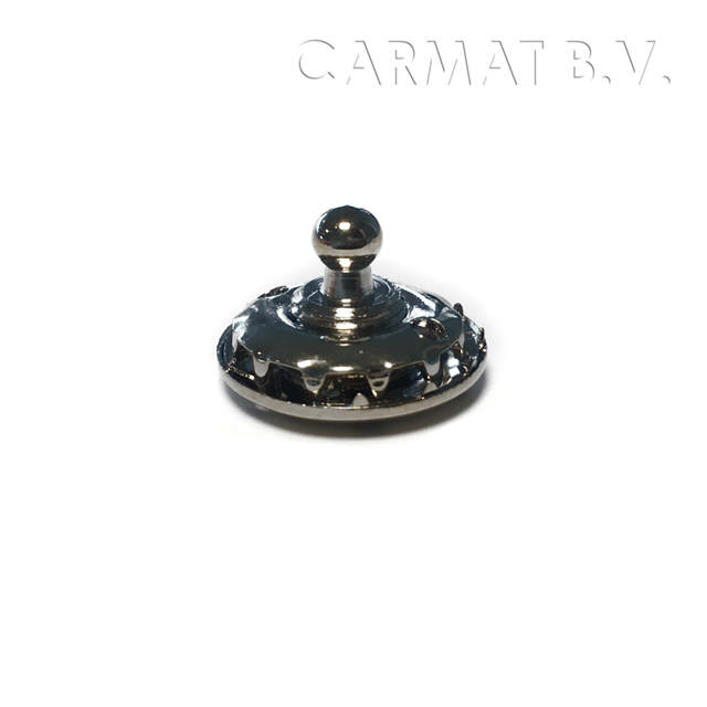 Tenax lower section with screw for cloth nickel-plated brass