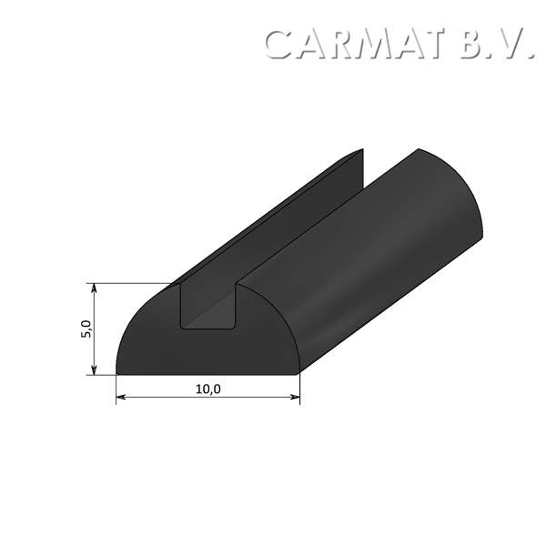 Edge plastic profile  Black