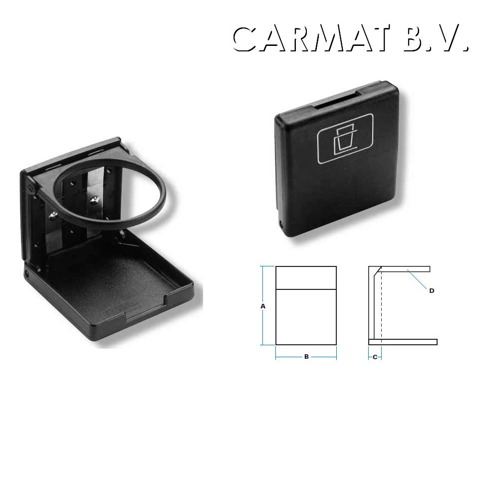 Drinks holder black min./25PC