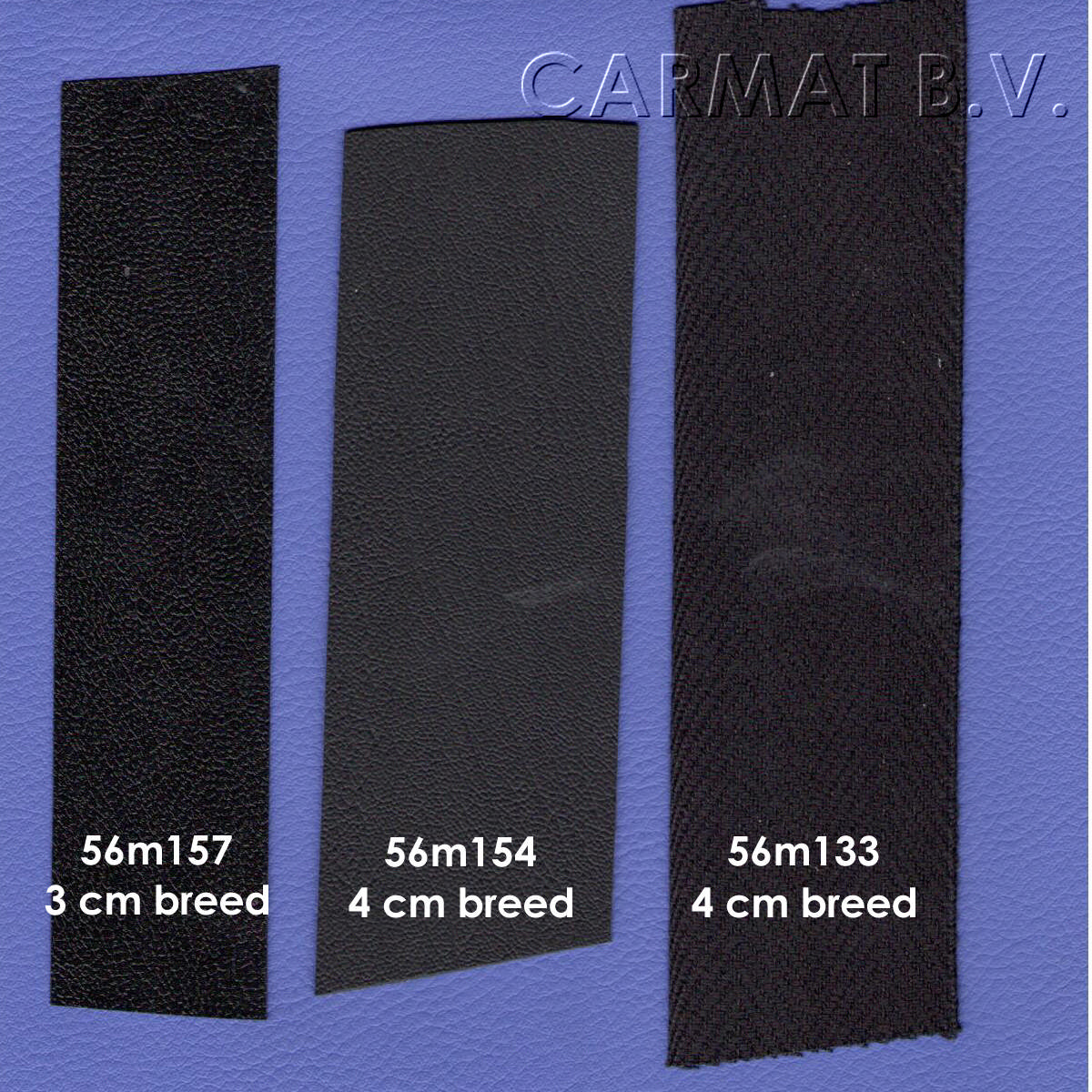 Carpet Band Black Vinyl optic rol/35 M