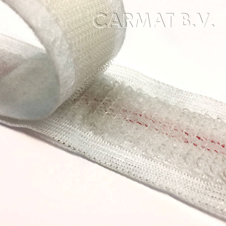 Velcro white 40 mm (hook) per 50 m