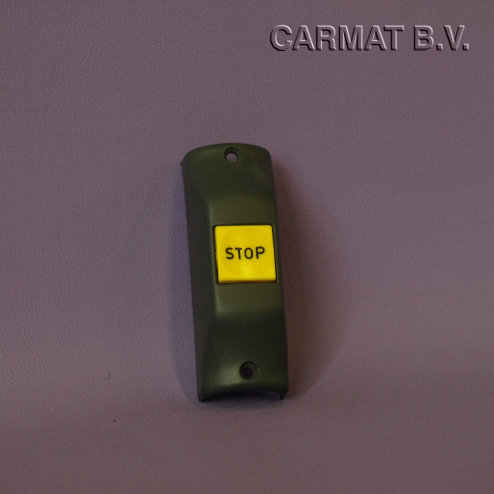 Push button Grey, tube mounting, text STOP