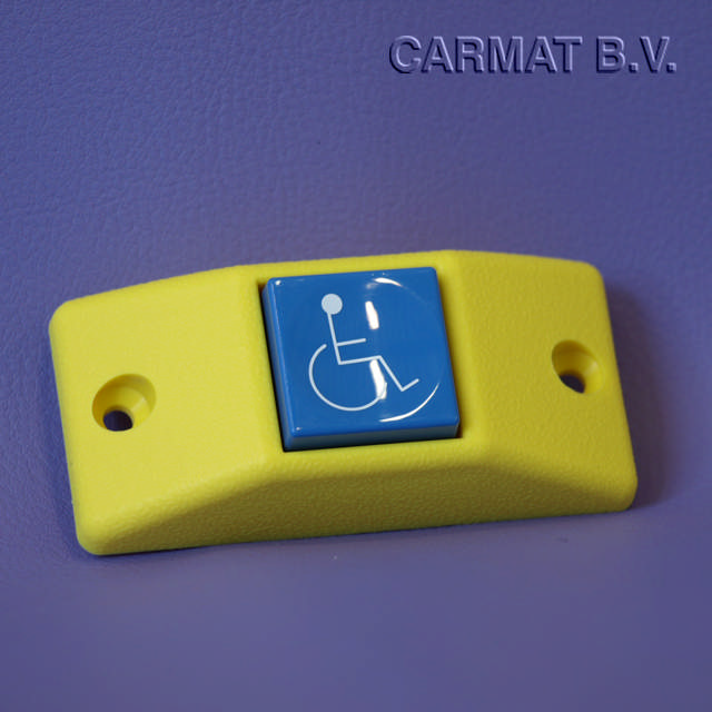 Push button Yellow, surface mounting, symbol WHEELCHAIR