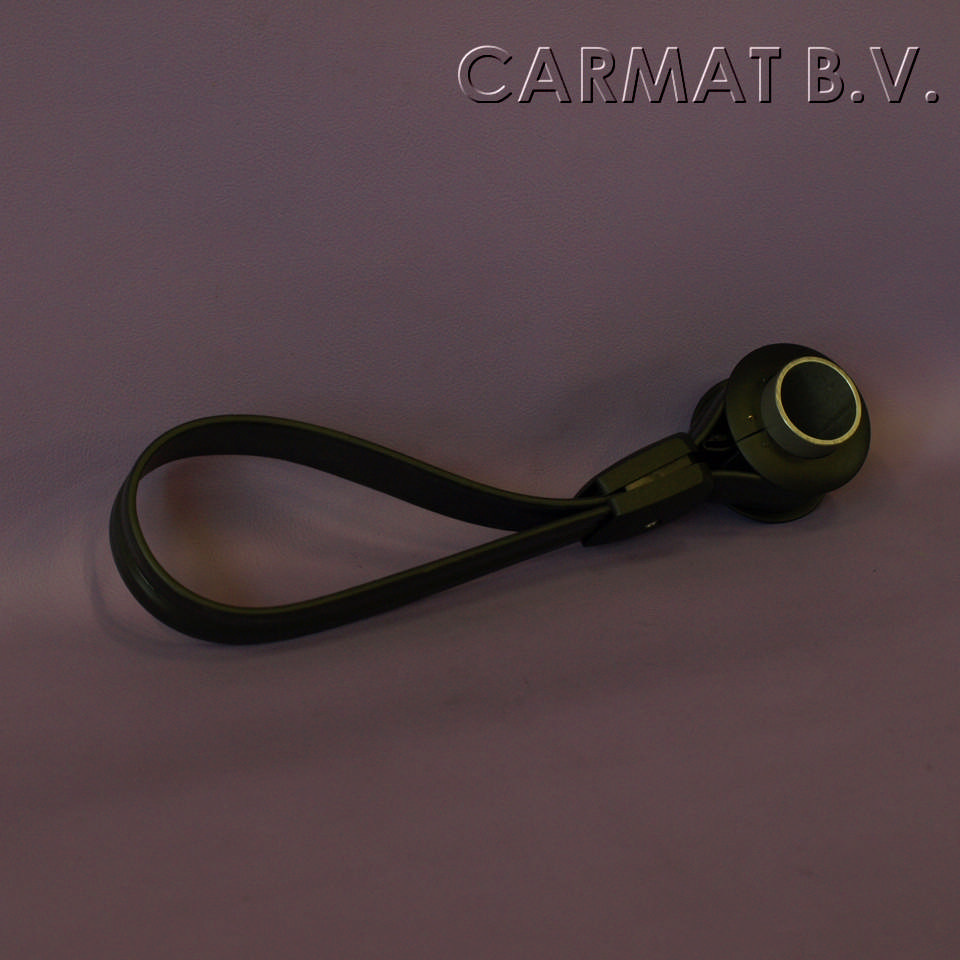 Strap Anti-Bacterial Black w/ PVC bracket