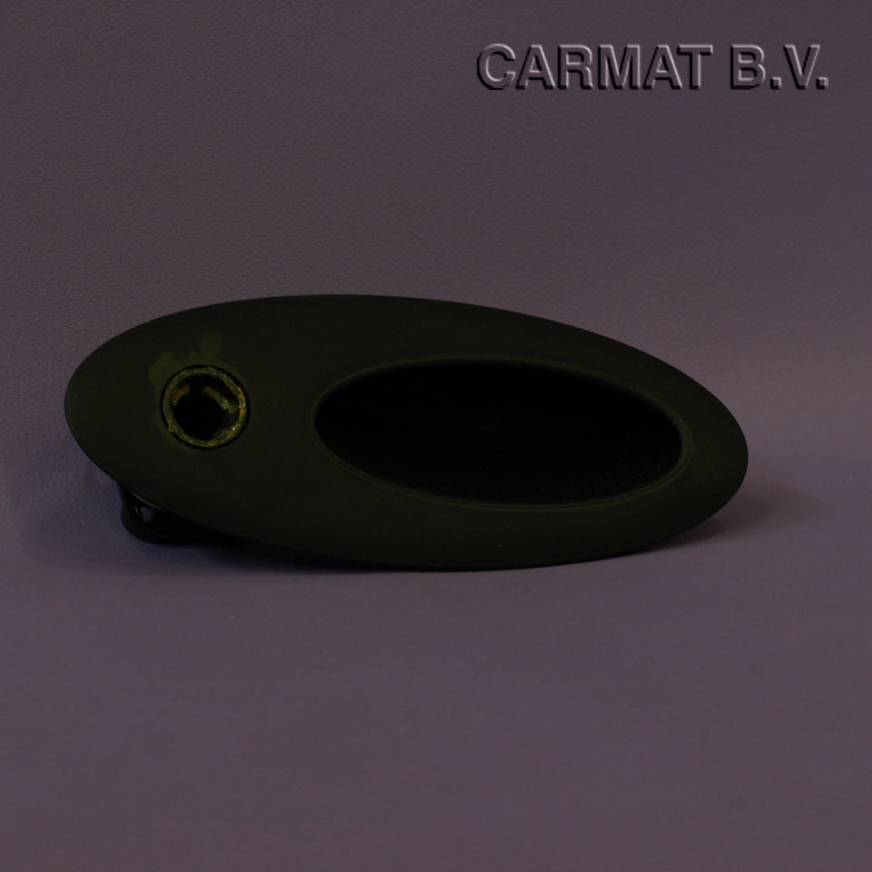 Recessed handle assembly for rotary catch lock/actuation