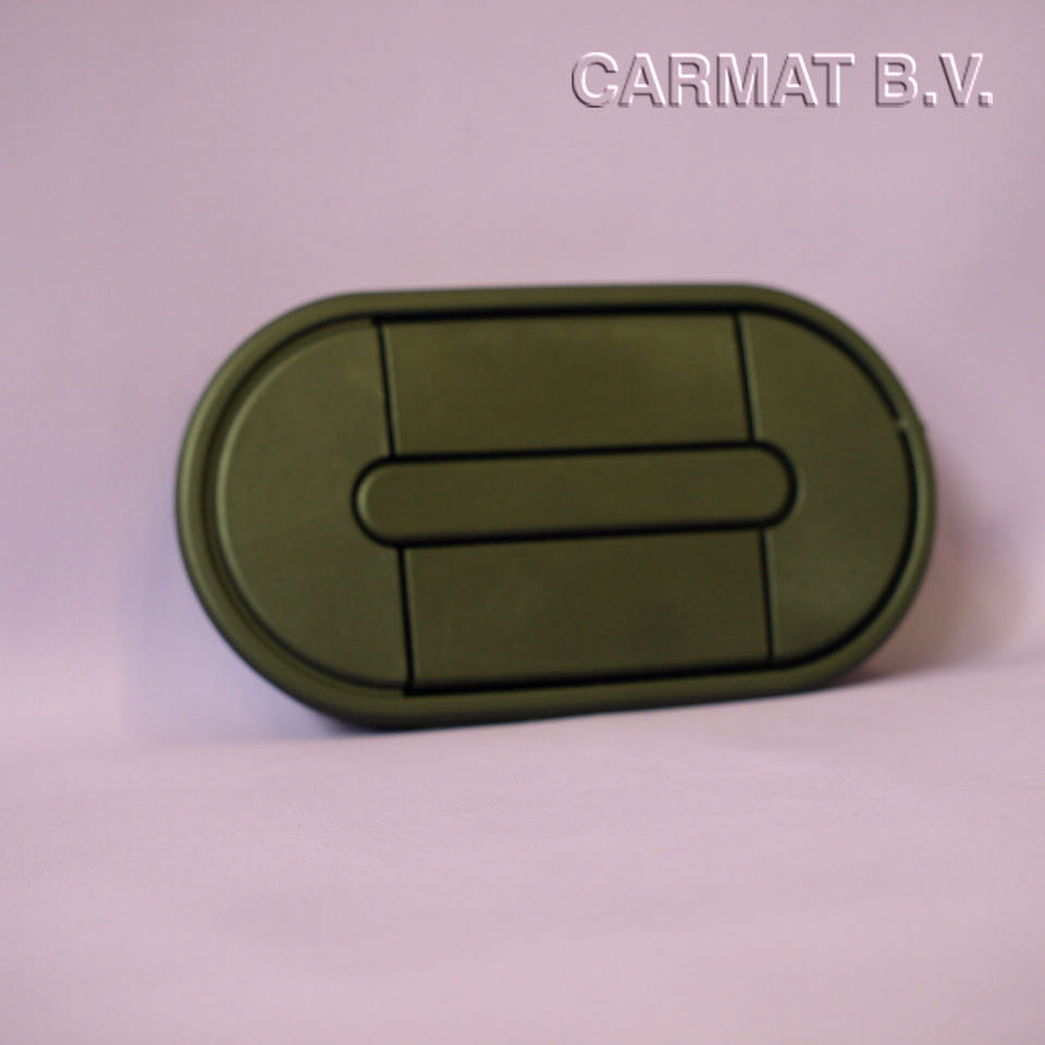 Compartment lock Manual operated/oval design Black