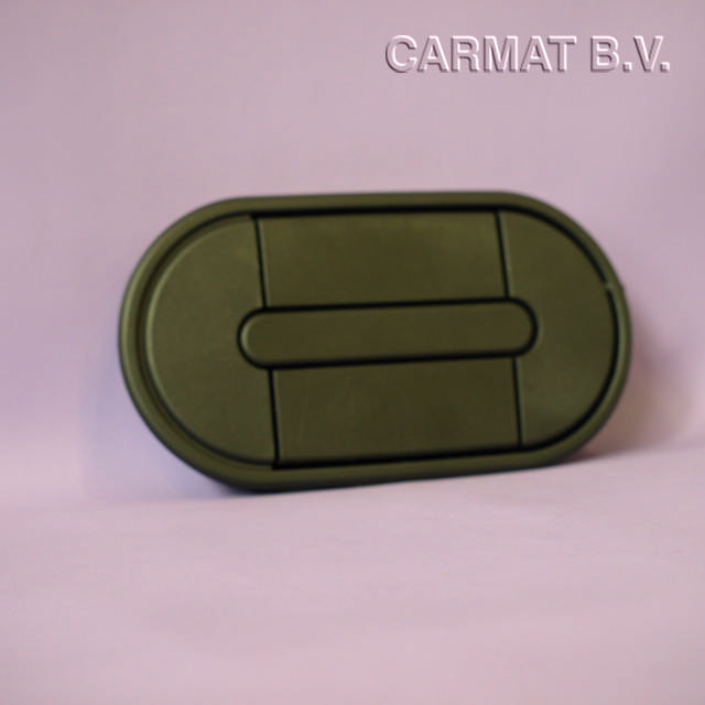 Compartment lock Manual operated/oval design Black