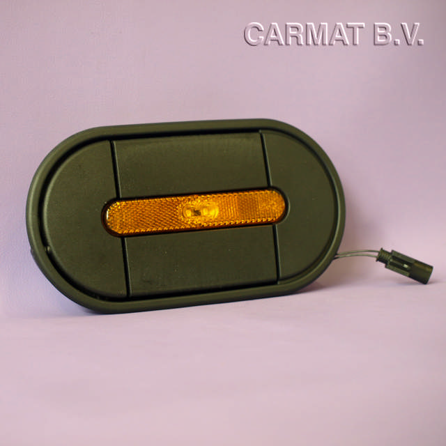 Compartment lock with lighting Pneumatic operated/oval desig