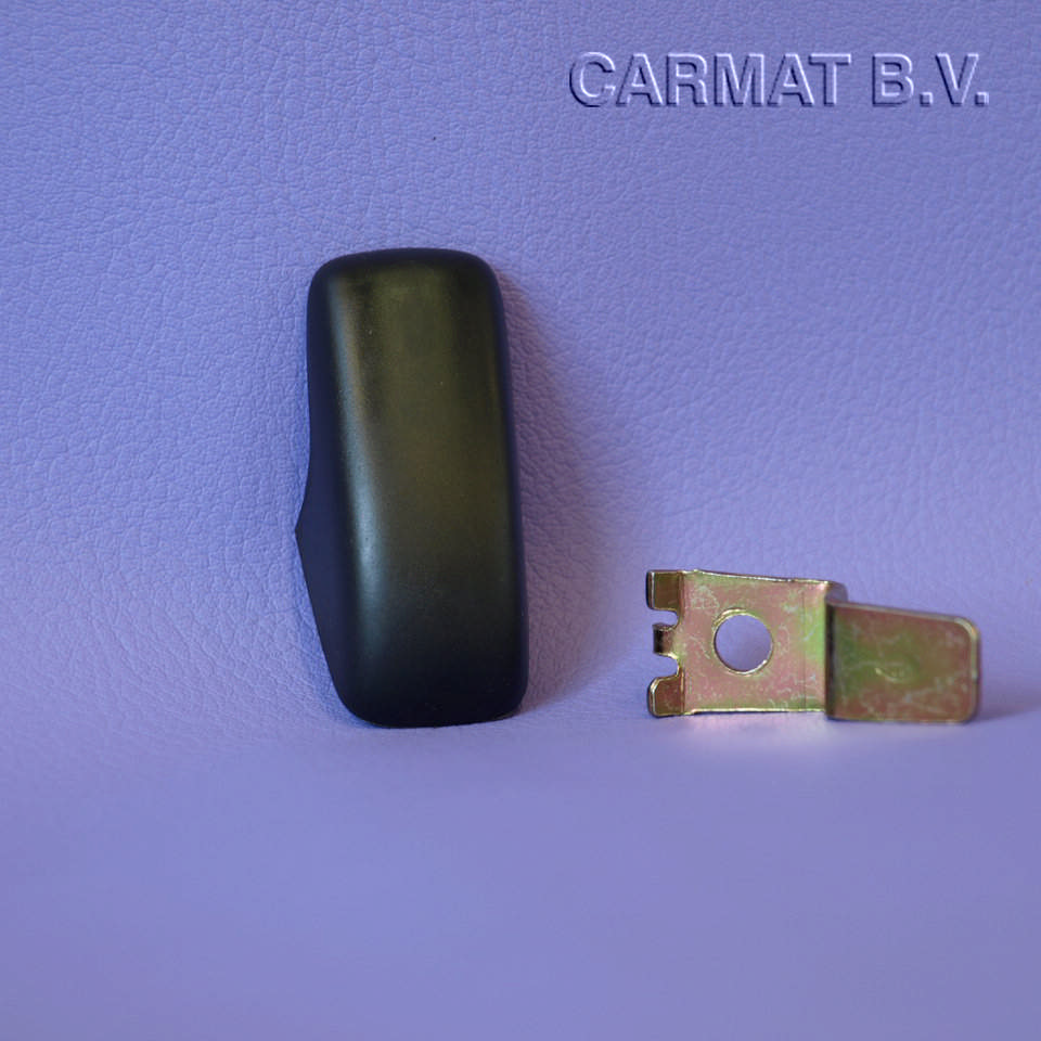 Coat hook Concealed mounting Black