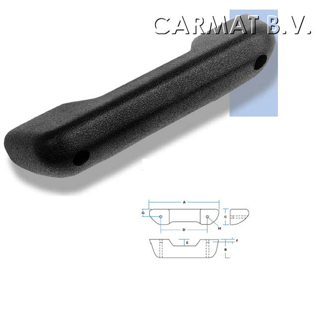 Universal arm rest, black min./25PC