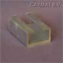 Glass truck aluminium profile Rubber profile not included Al