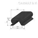 Buffer rubber profile 70 Sh Black