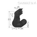 Edging rubber profile 70 Sh Black