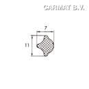 Filler size 3 for glazing profile