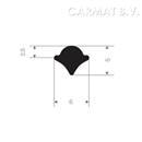 Pees 7profiles EPDM zwart tbv 401c001 op bestelling per/100M