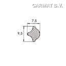 Filler size 2 Silvergrey for glazing profile