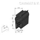 Sealing section rubber 1-3 MM top bulb S.U./50M