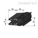 Sealing section rubber 1,5-3 MM top bulb S.U. on request