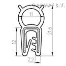 Sealing section silicone 1-4 MM SST top bulb S.U./25M