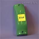 Push button Green tube mounting, text STOP