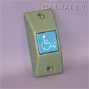 Push button Grey, surface mounting, symbol WHEELCHAIR