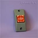Push button Grey, surface mounting, text STOP