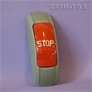 Draadloze stopknop buis grijs knop rood stop wit gb