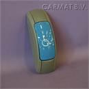 Push button Grey, surface mounting, symbol WHEELCHAIR