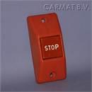 Push button Red, surface mounting, text STOP