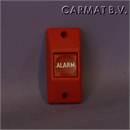 Push button Red, surface mounting, text ALARM