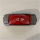 Stopknop wand grijs knop rood stop HORIZONTAAL(e724)op best.
