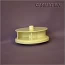 Roof ventilator self rotating White