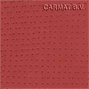 Leather hide Flora red perforated